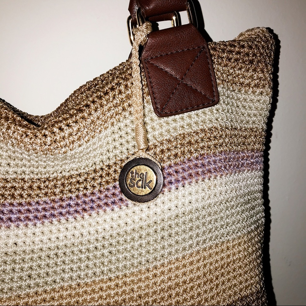 The Sak Purse crochet hobo sequoia purple brown - Picture 3 of 11